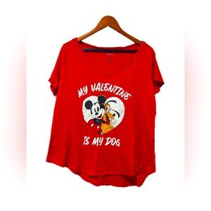 Torrid Disney Mickey & Pluto Valentine “Sleep Top”